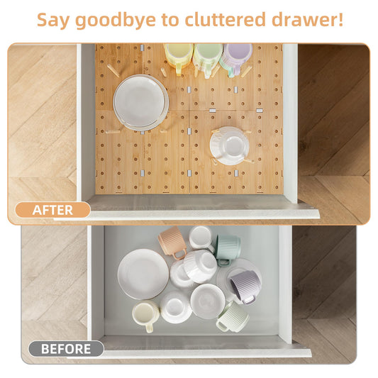 Peg Board Drawer Organizer