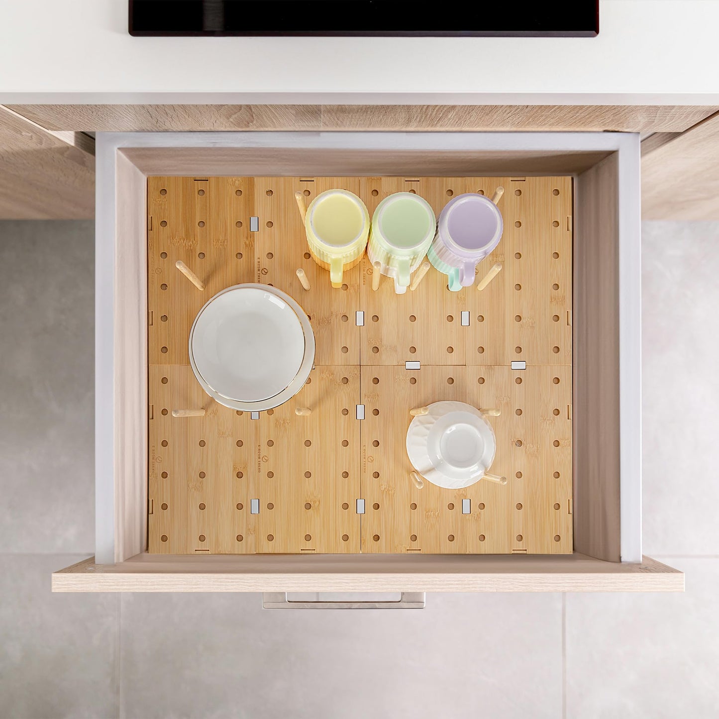 Peg Board Drawer Organizer