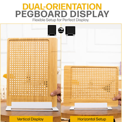 Wood Pegboard Display Stand For Vendors