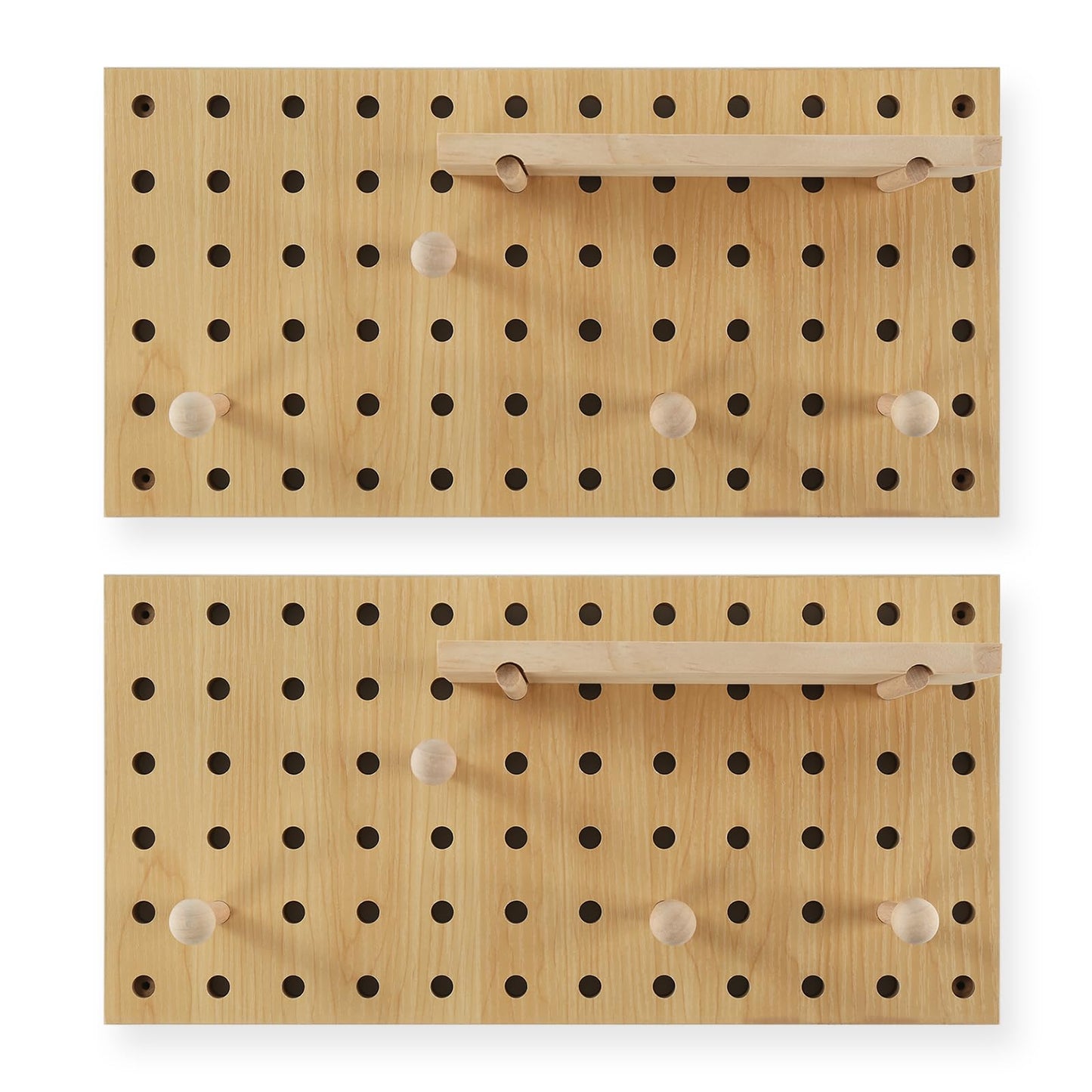 Modular Display Wooden Pegboard