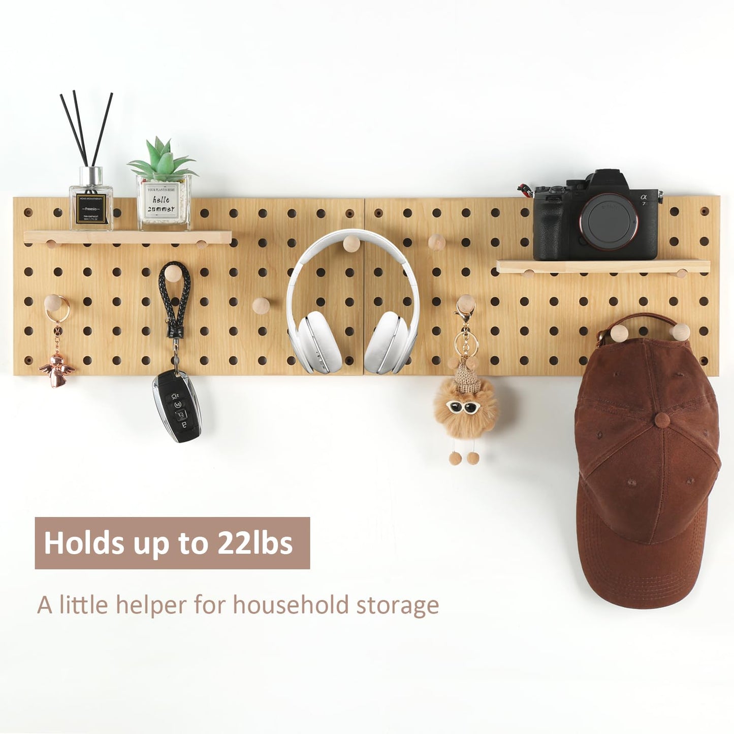 Modular Display Wooden Pegboard