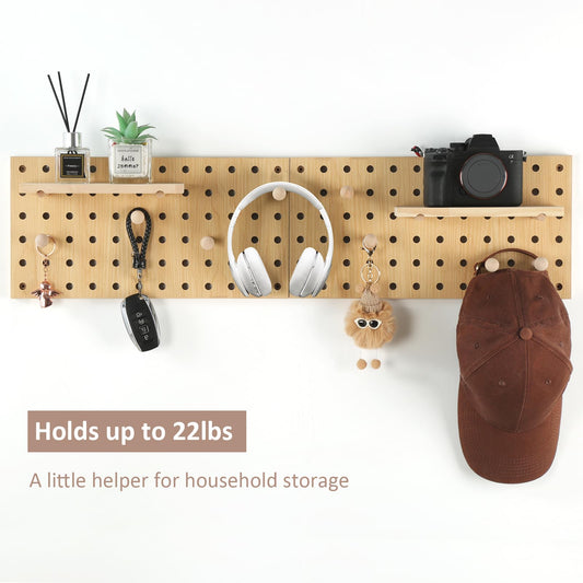 Modular Display Wooden Pegboard