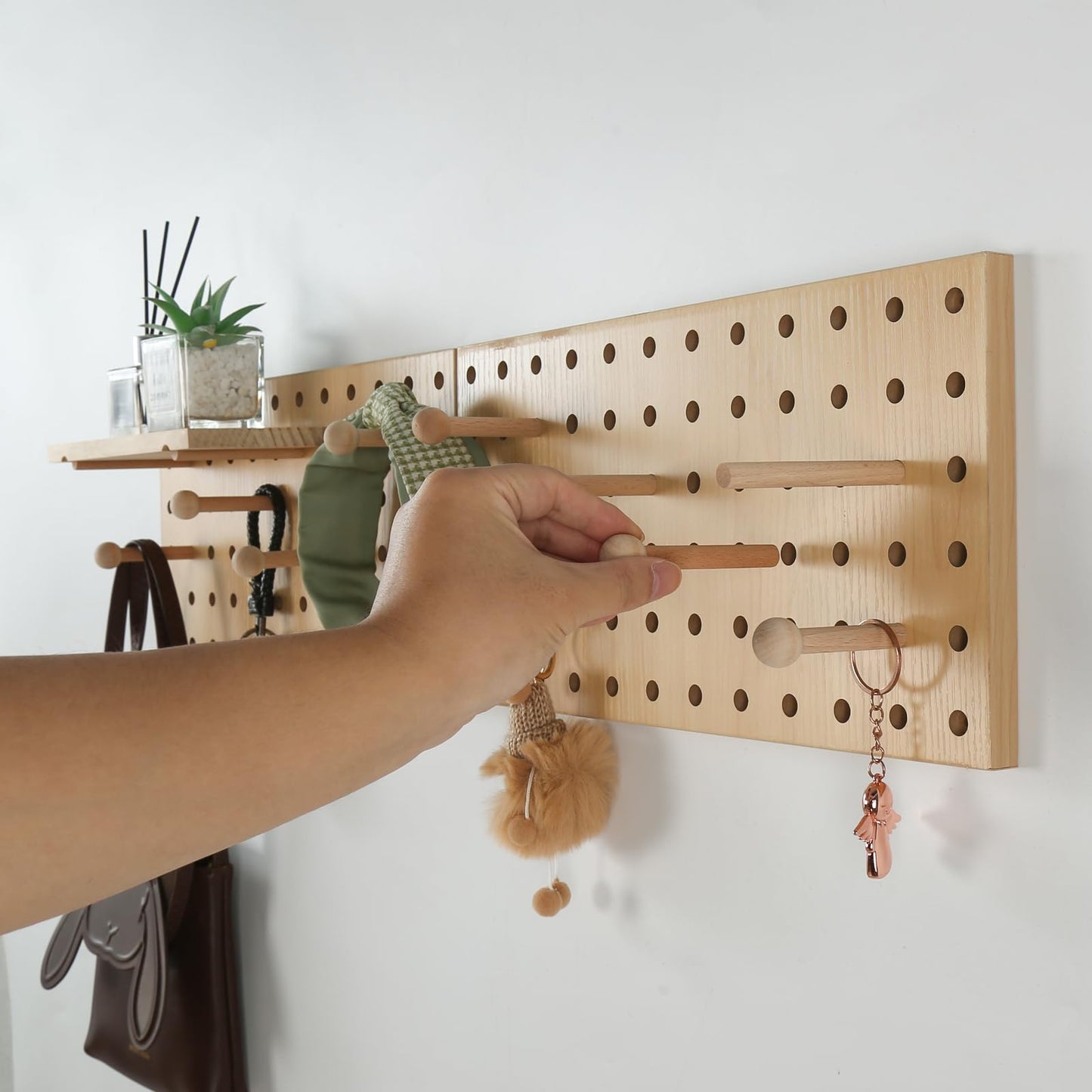 Modular Display Wooden Pegboard