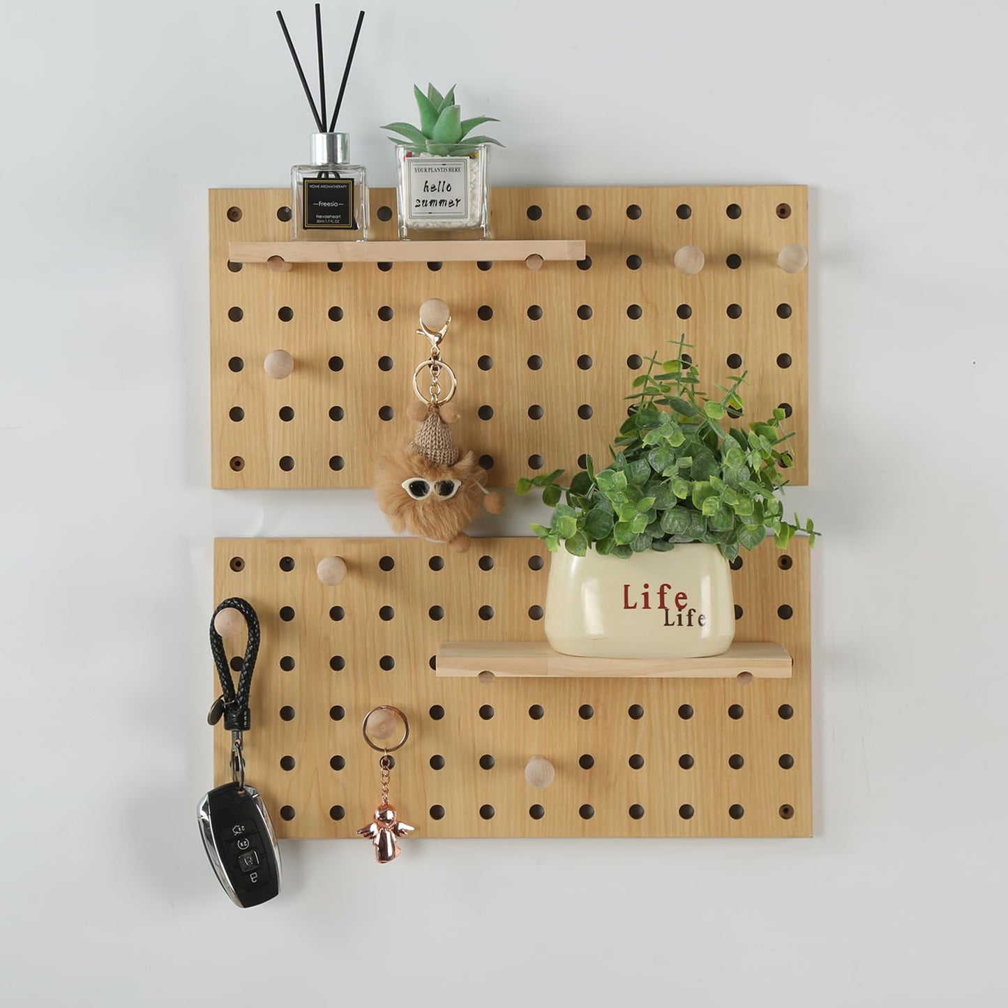 Modular Display Wooden Pegboard
