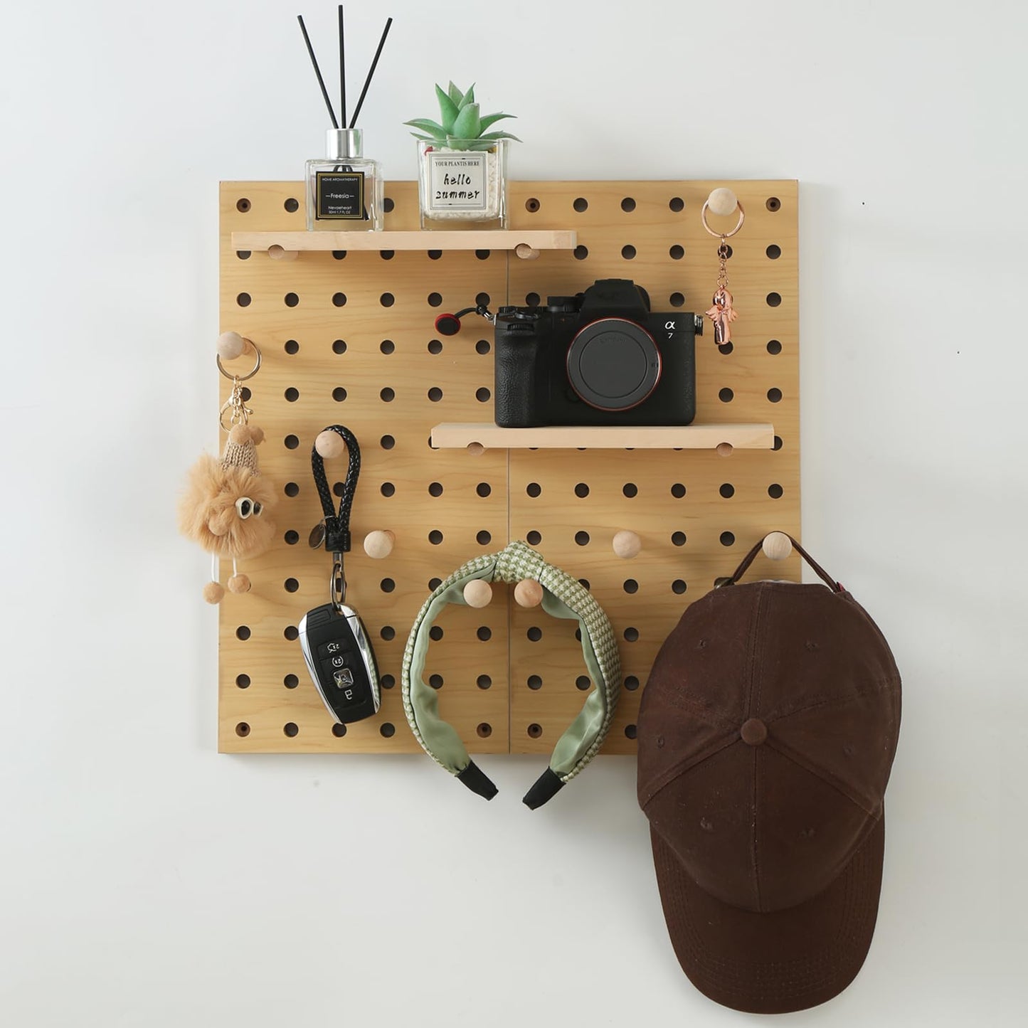 Modular Display Wooden Pegboard